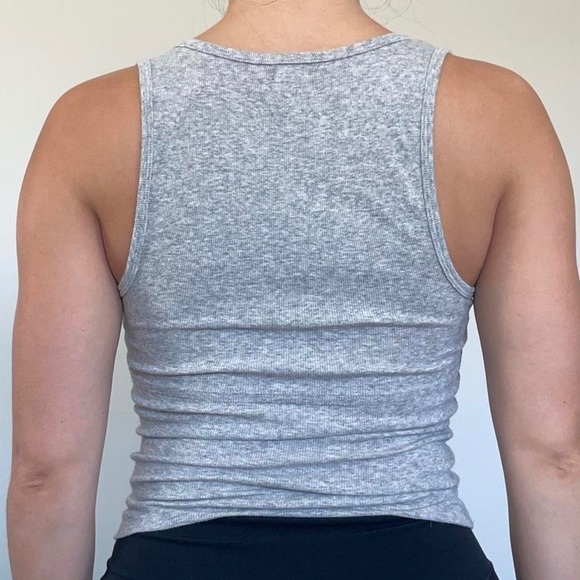 Urban Outfitters Out From Under Gray Tie Front Tank Top - Picture 5 of 6